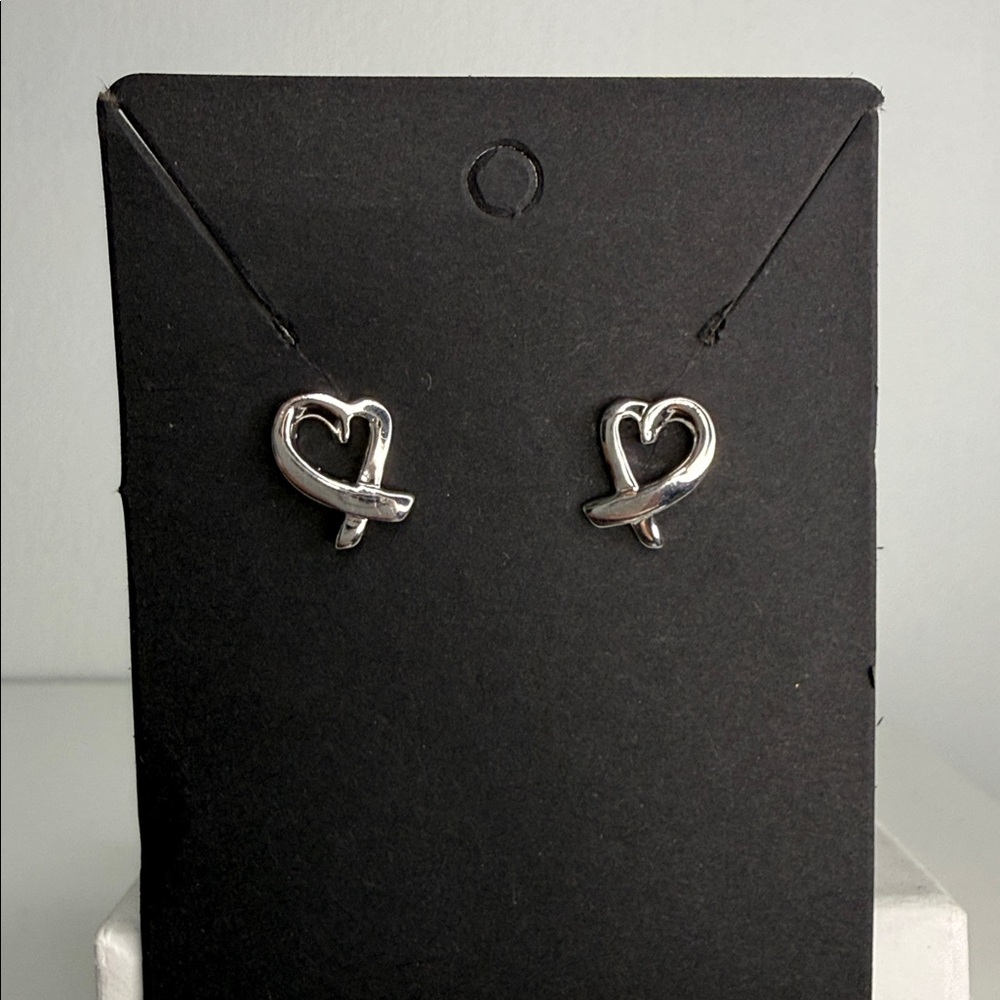 Sterling Silver 925 Heart Earrings